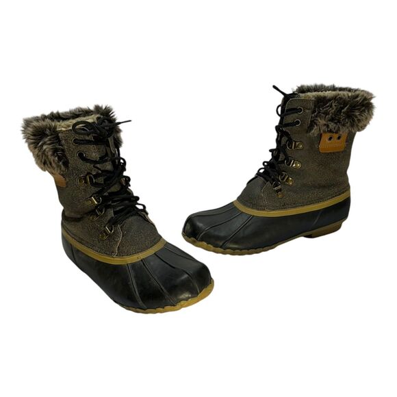 SPORTO DEEDEE Steel Shank Duck Boot Women’s Fall Winter Size 9M *Needs Inserts* - Picture 2 of 11